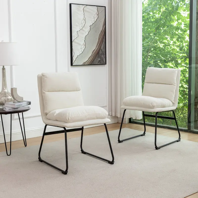 Upholstered Dining Chairs, Set of 2