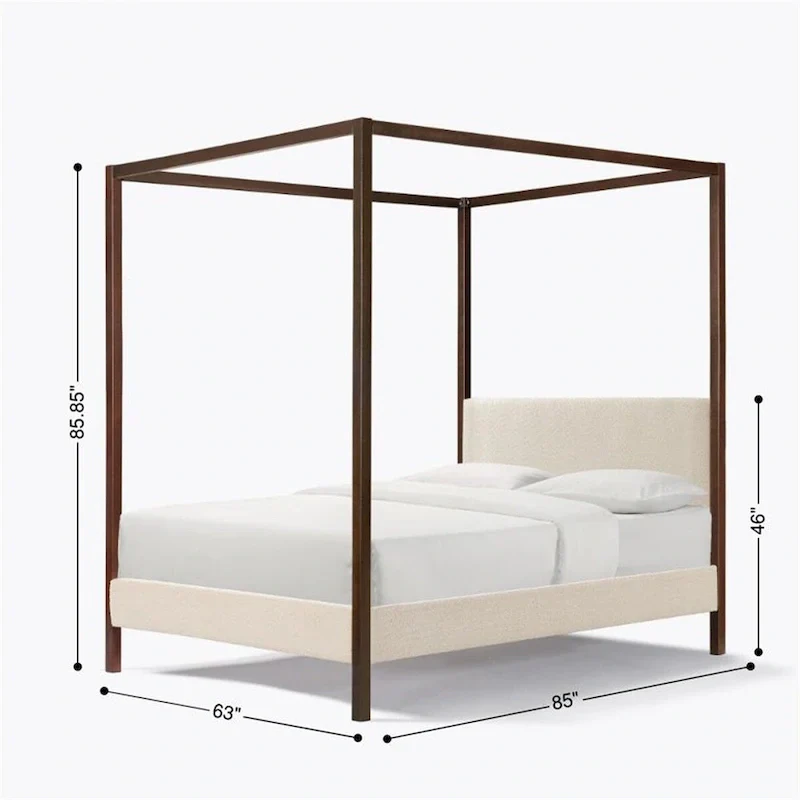 Queen Size Pelican Canopy Platform Bed