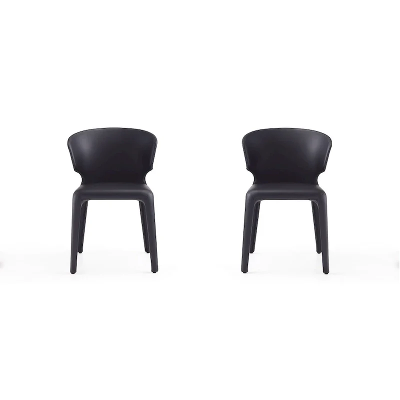 Conrad Cream Faux Leather Dining Chair (Set of 2)