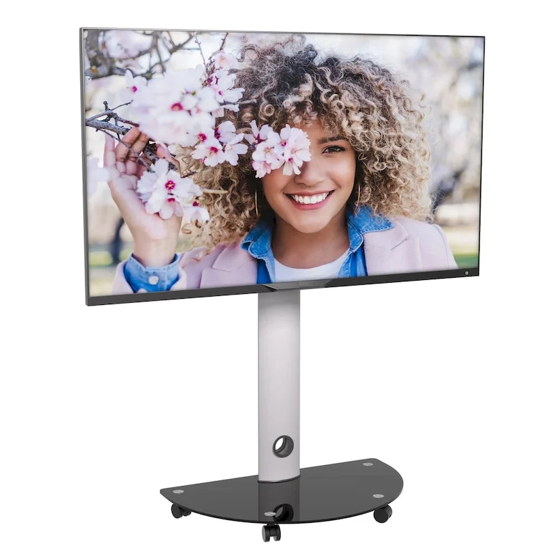 ProMounts Premium Rolling TV Stand with Swivel for 32-72 Screens Holds up to 88 Lbs