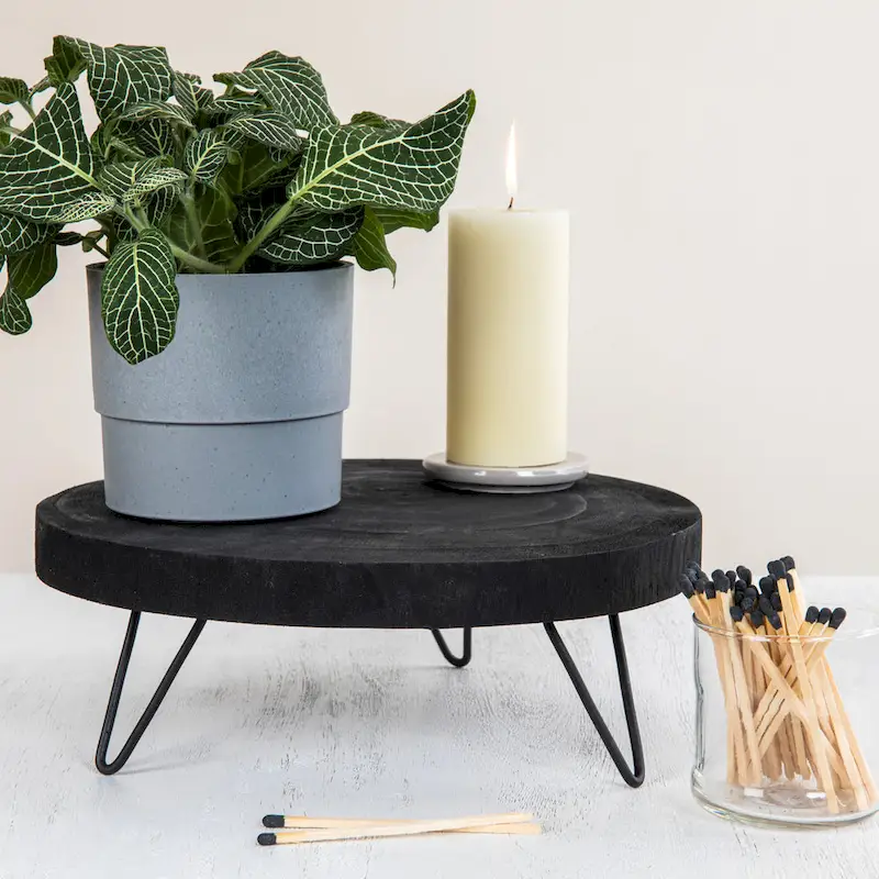 Decorative Paulownia Wood Pedestal