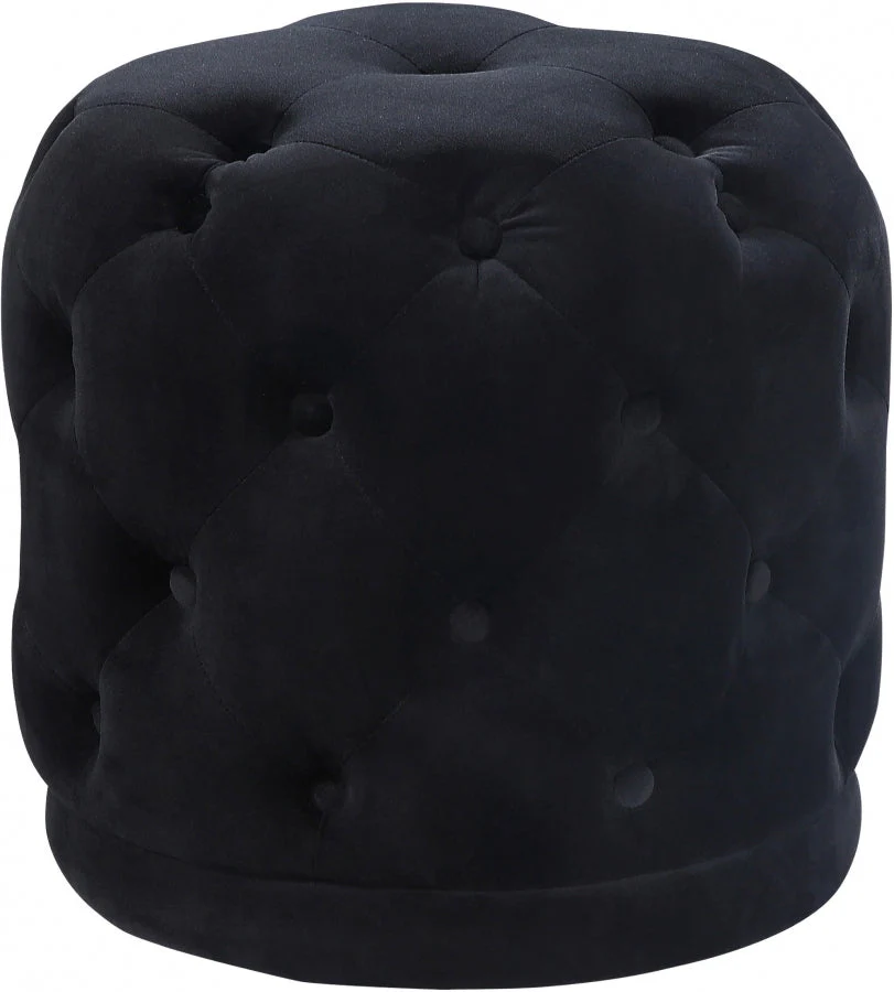 Harvey Tufted Round Velvet Ottoman in 7 Color Options