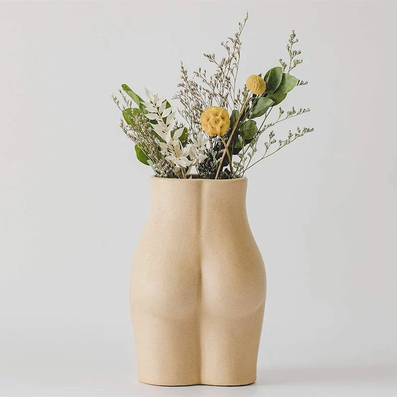 Body Vase Boho Home Decor Chic Accent Room Table Desk