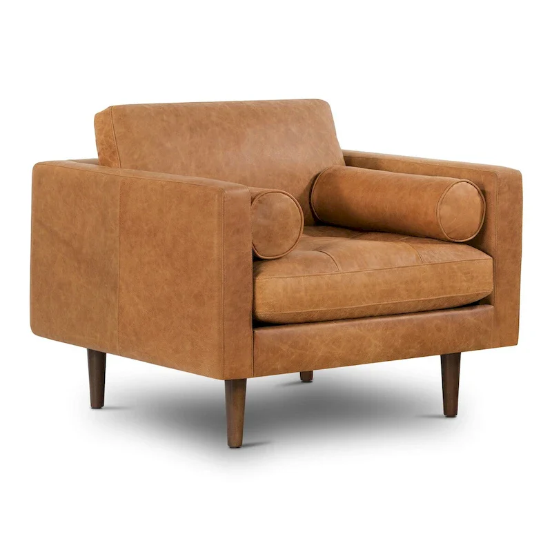 Poly and Bark Napa Lounge Chair - Genuine Italian Leather