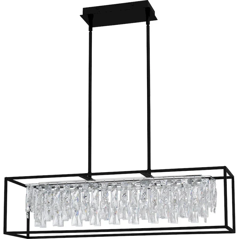 Brillance Integrated LED Matte Black Island Light