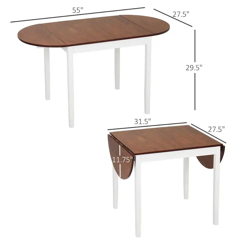 Solid Wood Kitchen Table,Drop Leaf Tables,Folding Dining Table