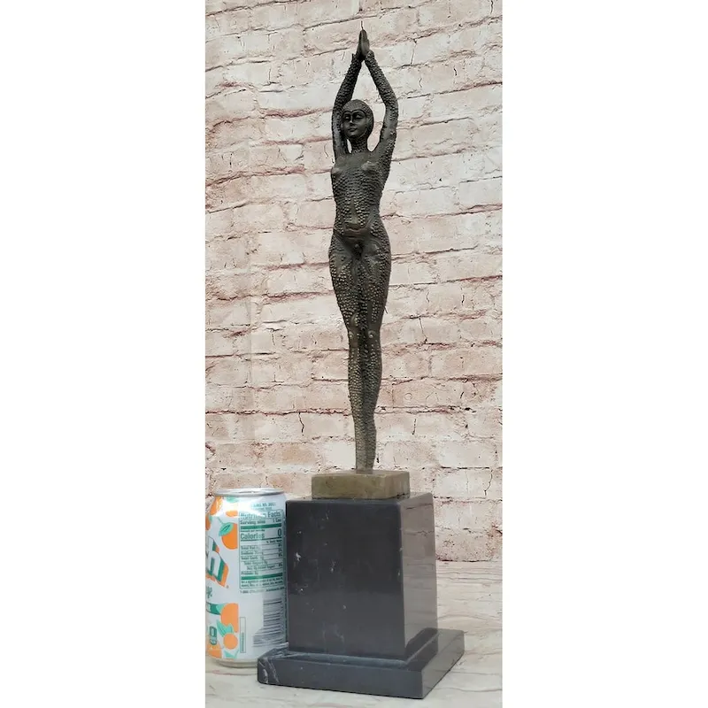 Signed Bronze Art Nouveau Deco Chiparus Statue Figurine Sculpture Art Figure