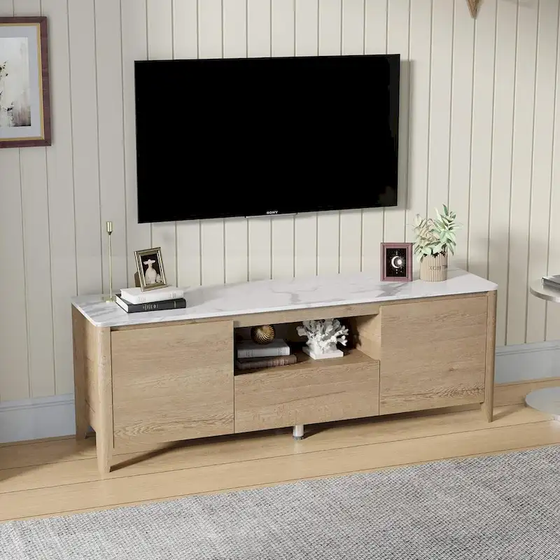 58 Modern TV stand Entertainment Center TV cabinet with Storage - 58 inches