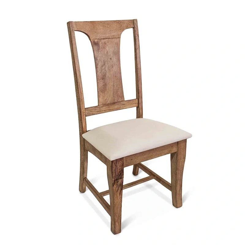 Pengrove Mango Wood Upholstered Dining Chairs, Set of 2 - N/A