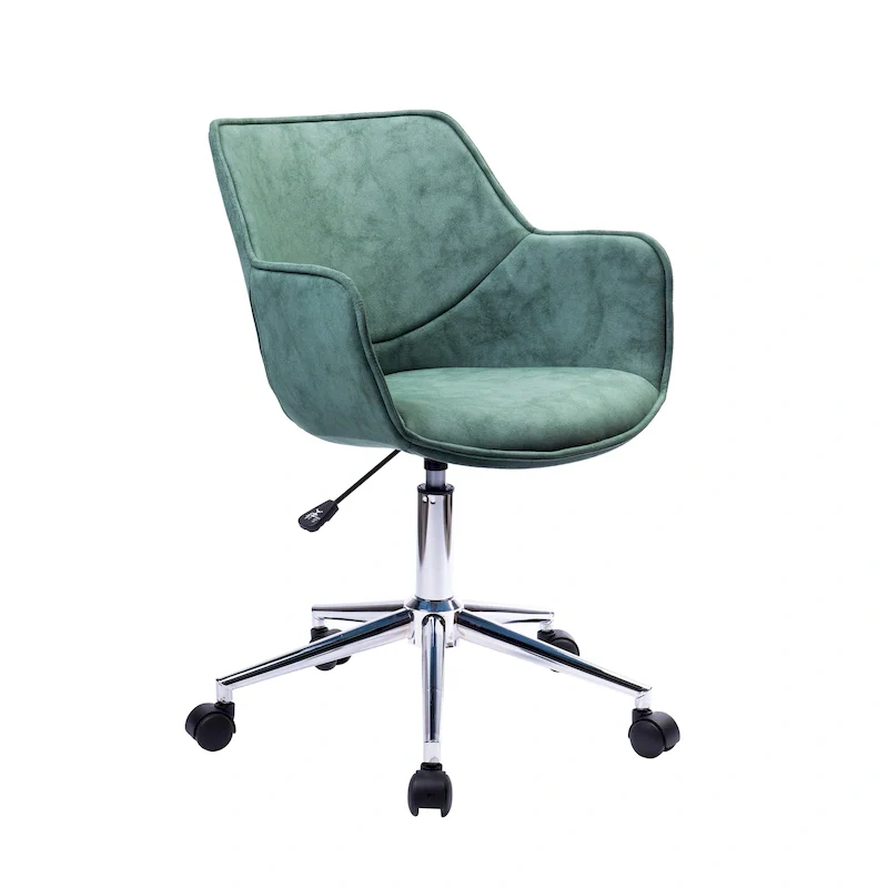 Porthos Home Xen Adjustable Office Chair, Microfiber, Chrome Base