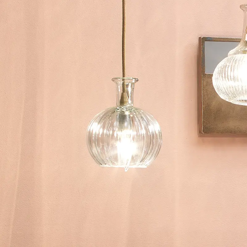 Alden Dcor Valeria 1-Light Glass Pendant