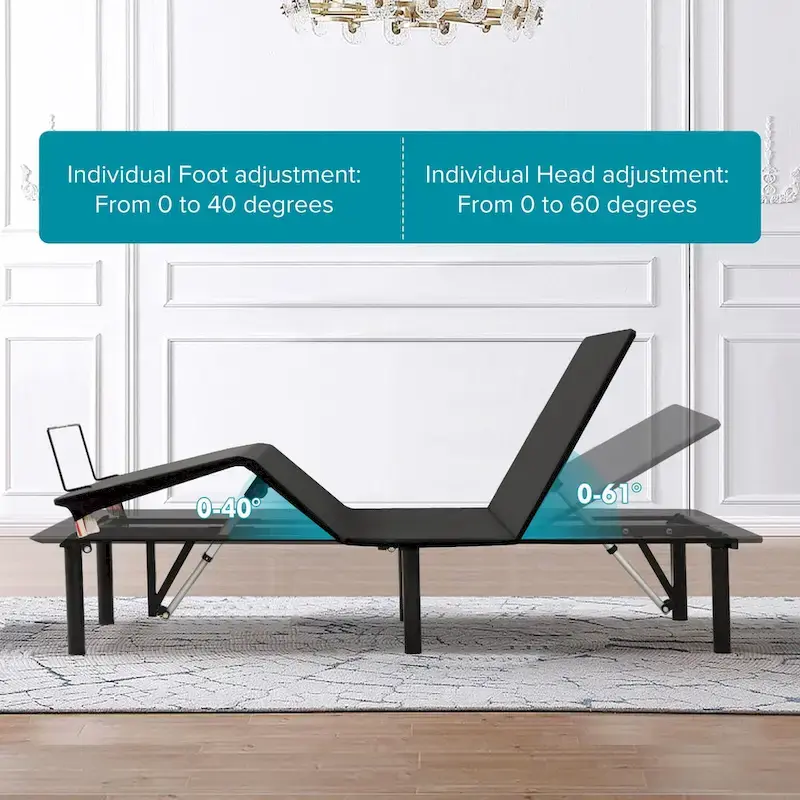 King Adjustable Bed Base with Motorized Incline