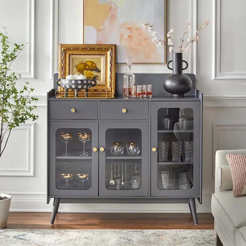 Simple Living Hudson Mid-Century Sideboard