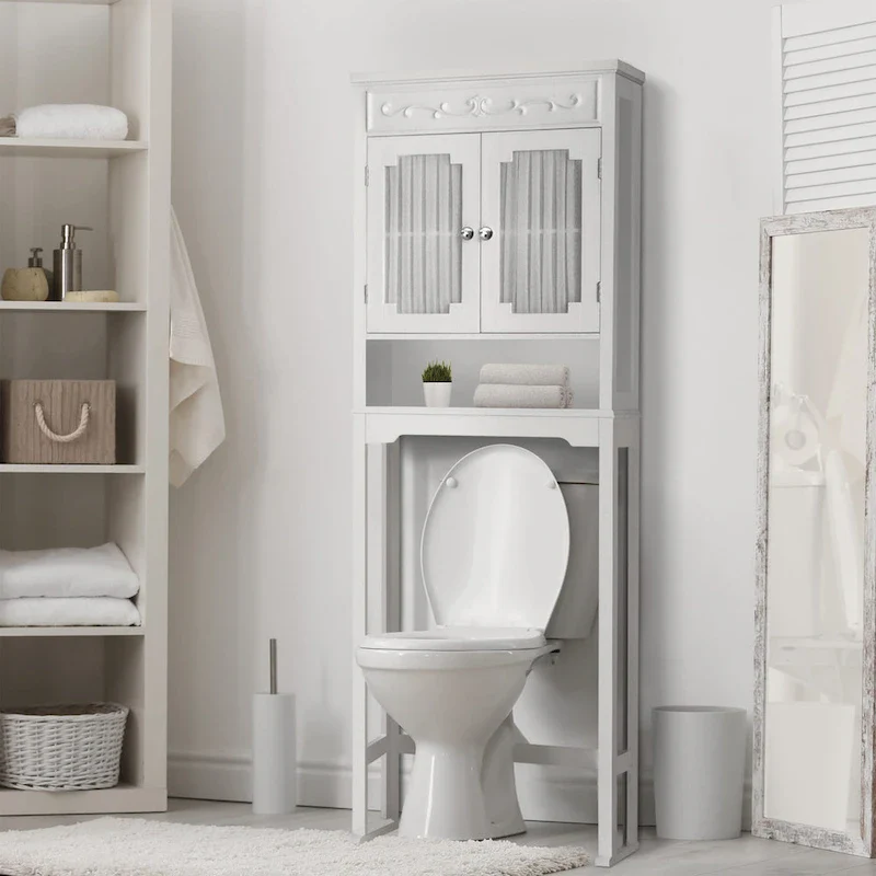 Teamson Home Lisbon Wooden Over-the-Toilet Space Saver