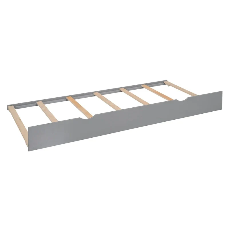 Modern Wooden Bed with Cabinet, Shelf, and Sockets