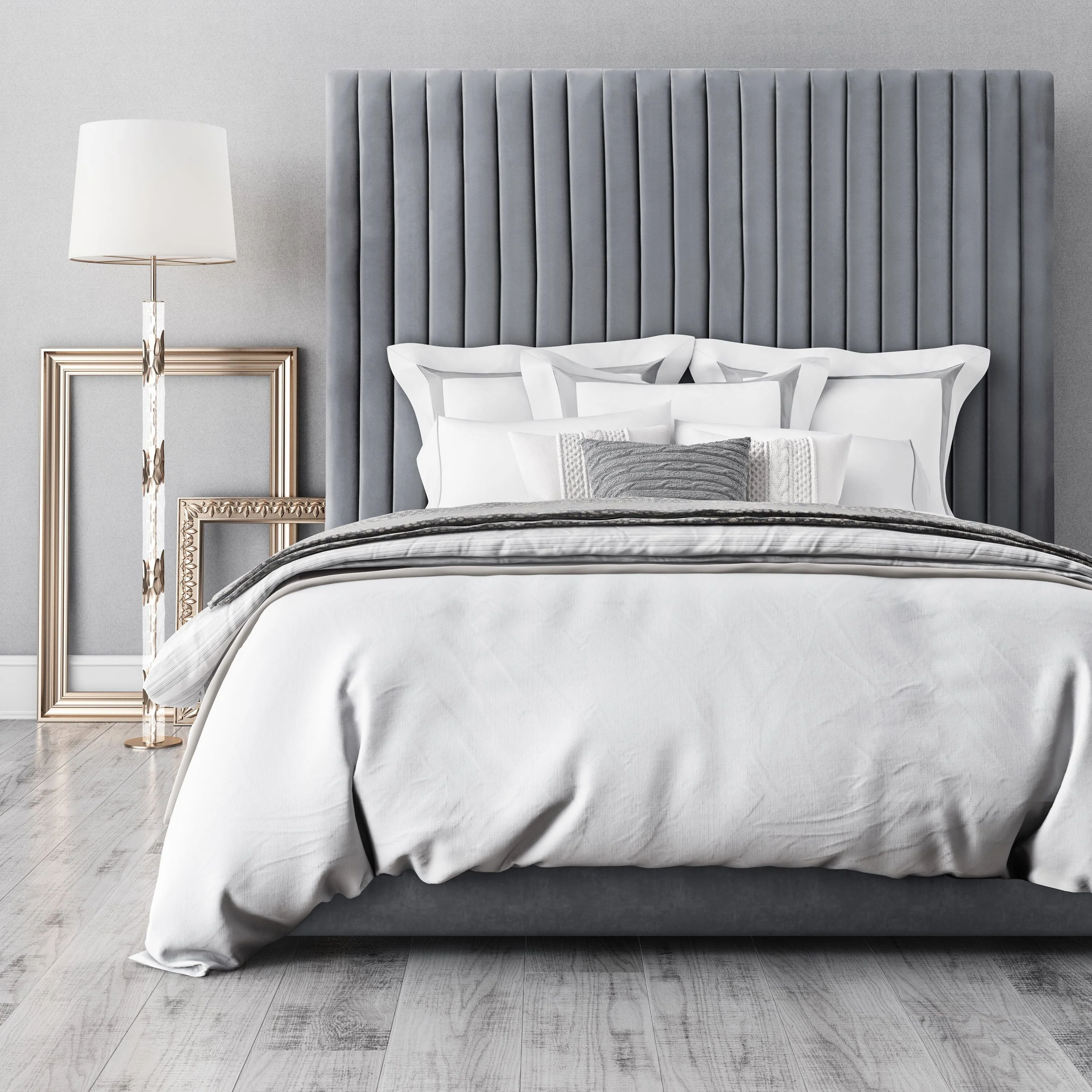 Alana Upholstered Platform Bed in 2 Color Options
