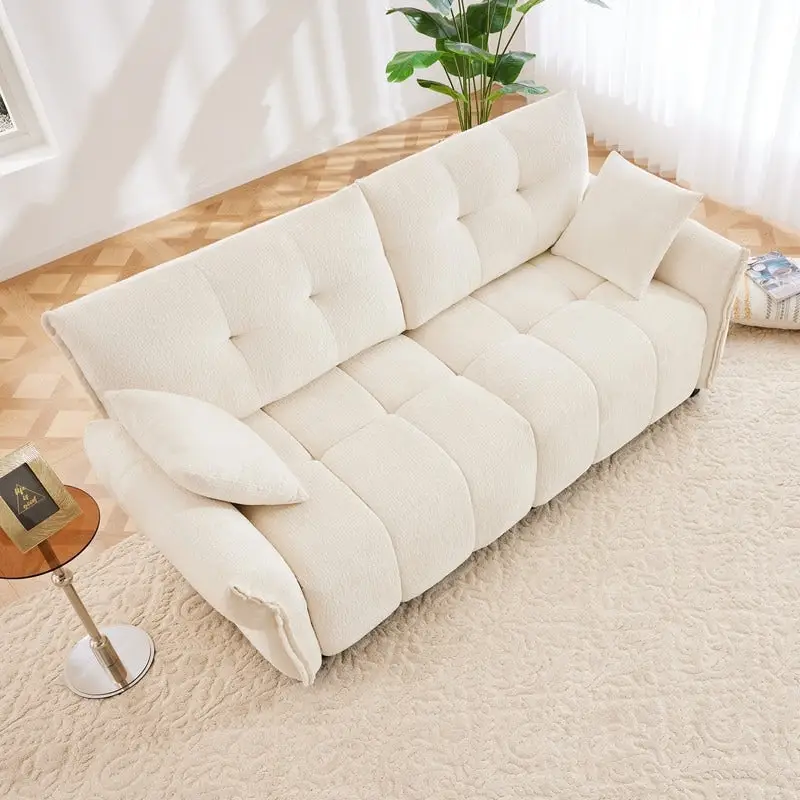 78.7 Chenille Two Seater Upholstered Sofa