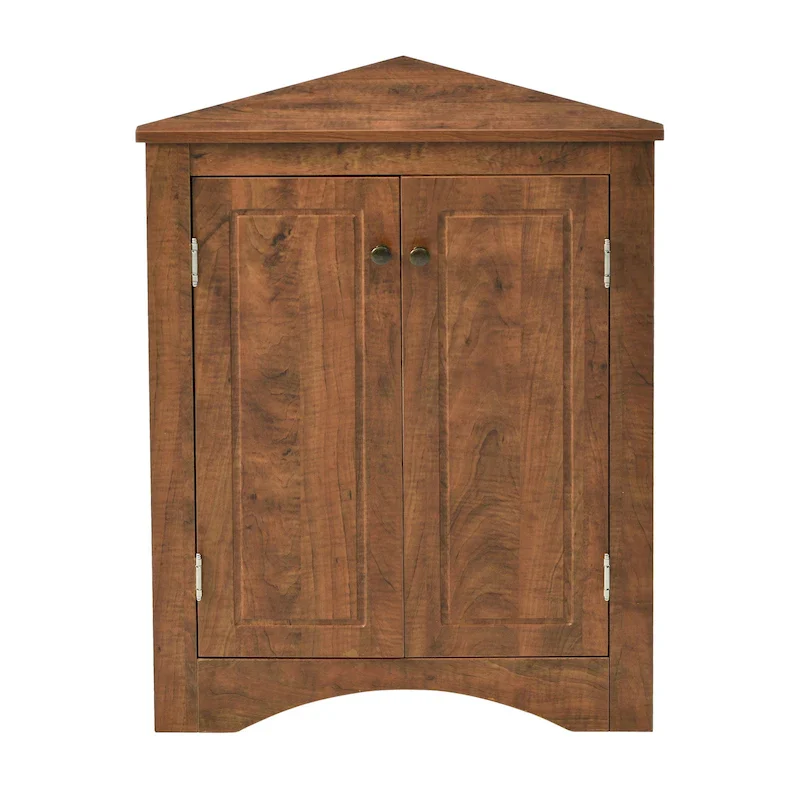 Triangle Bathroom Storage Cabinet with Adjustable Shelves