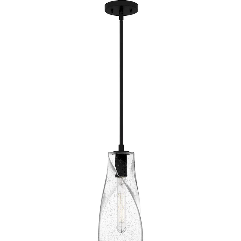 Stetson 1-Light Matte Black Mini Pendant