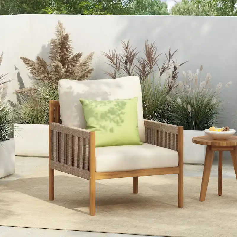 Modern Outdoor Woven Lounge Chair