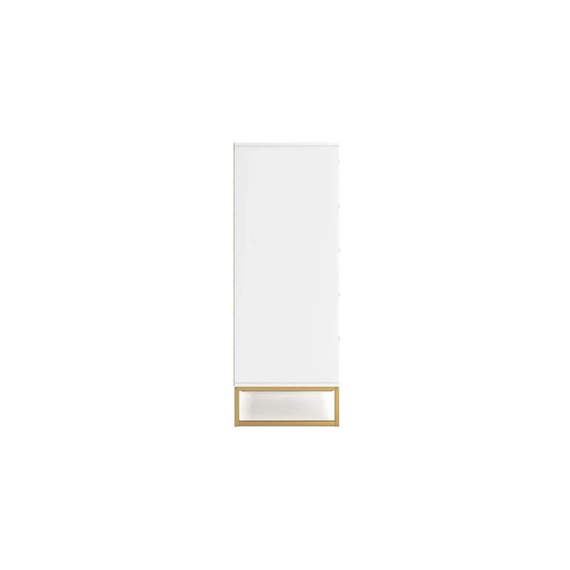 Signature Design by Ashley Socalle White/Gold Chest of Drawers