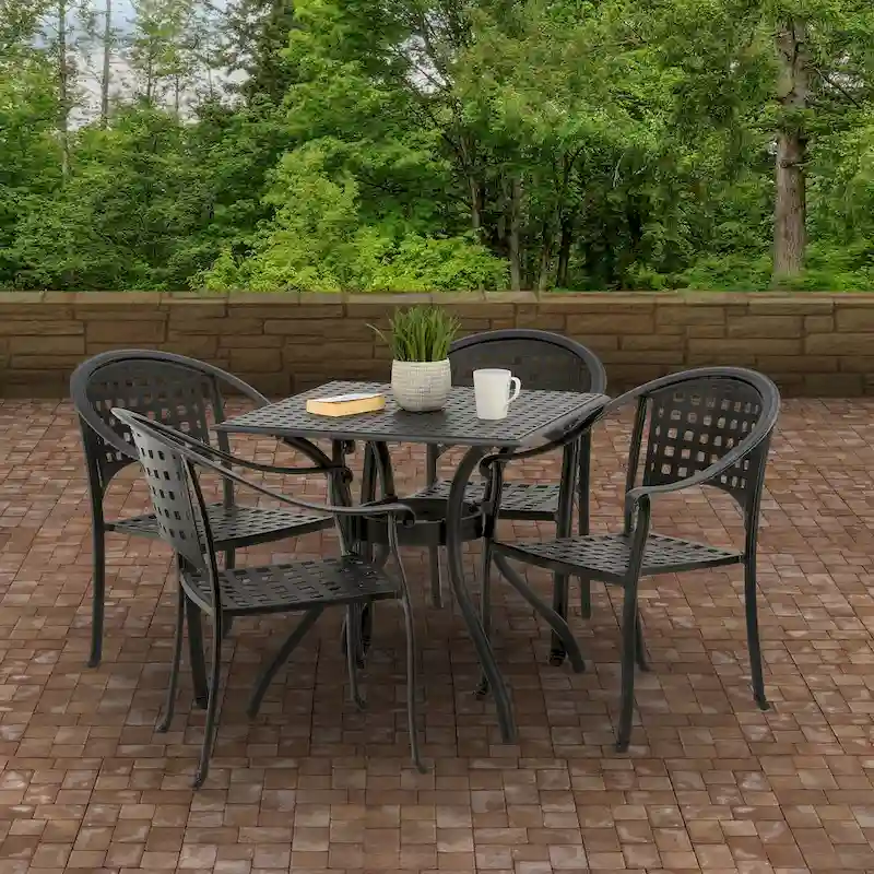 Bourton Collection All-Weather Dining Table by National Tree Company - 32 inches