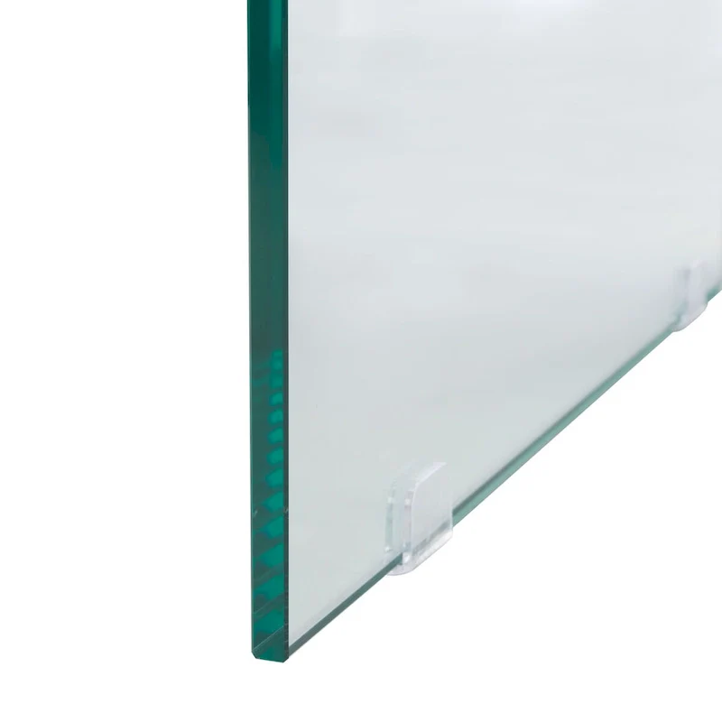 SAFAVIEH Pluma Glass Leg Rectangular Coffee Table - 43.3 W x 23.6 L x 15.7 H - 43Wx24Dx16H