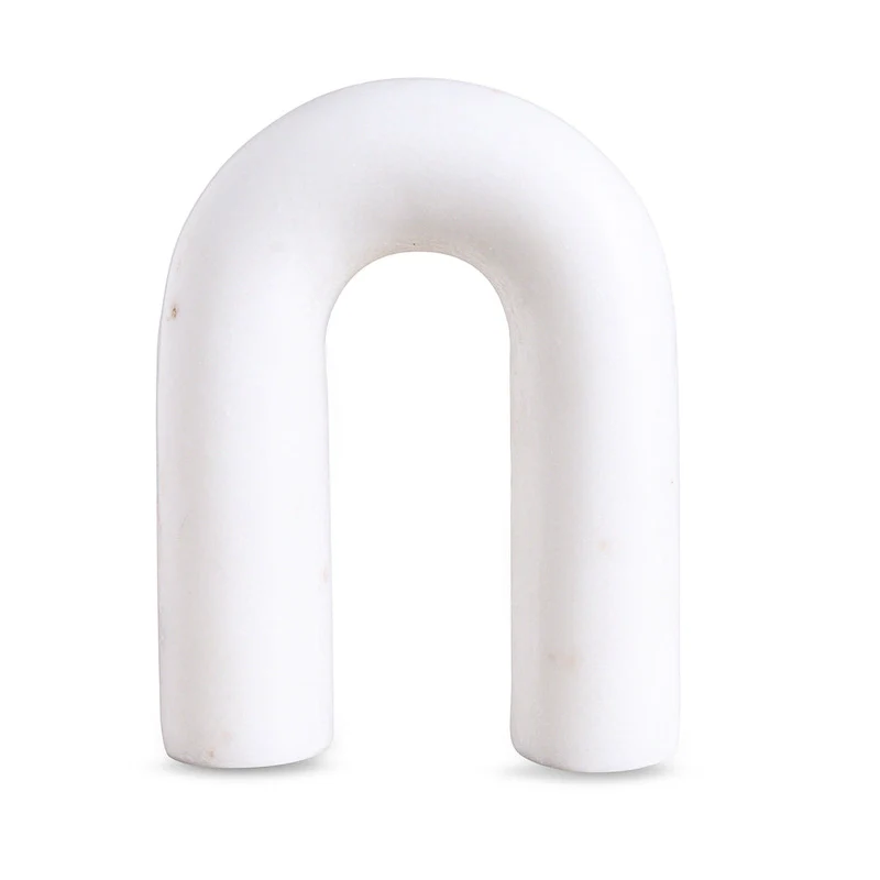 Sm. White Marble Arch Figurine
