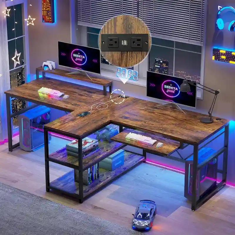 2-Person Gaming Desk 94.5