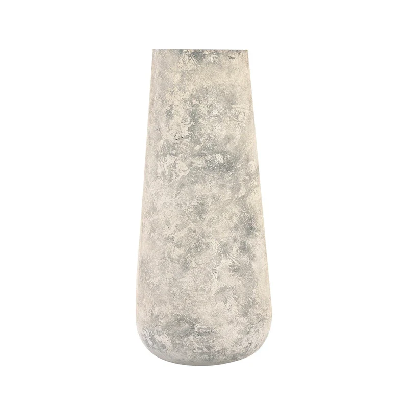 Elk Home Delmont White Finish Metal 6 Inch Wide Vase