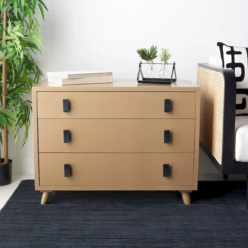 SAFAVIEH Attie 3-Drawer Storage Bedroom Chest.