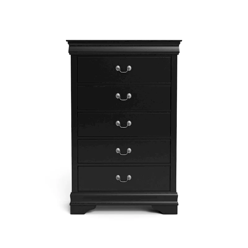 Furniture of America Devi Traditional 3-Piece Solid Wood Nightstand and Chest Set