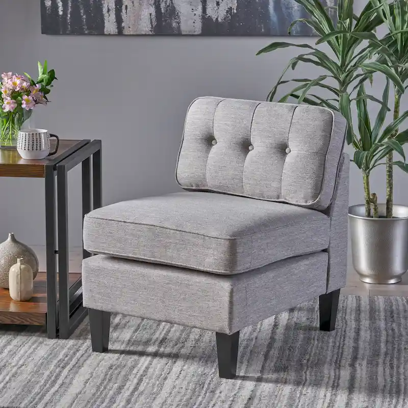 Crowningshield Fabric Slipper Chair by Christopher Knight Home