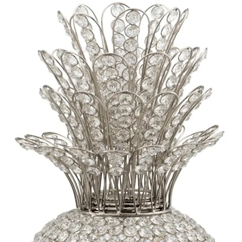 23  Glam Bling Faux Crystal and Silver Pineapple