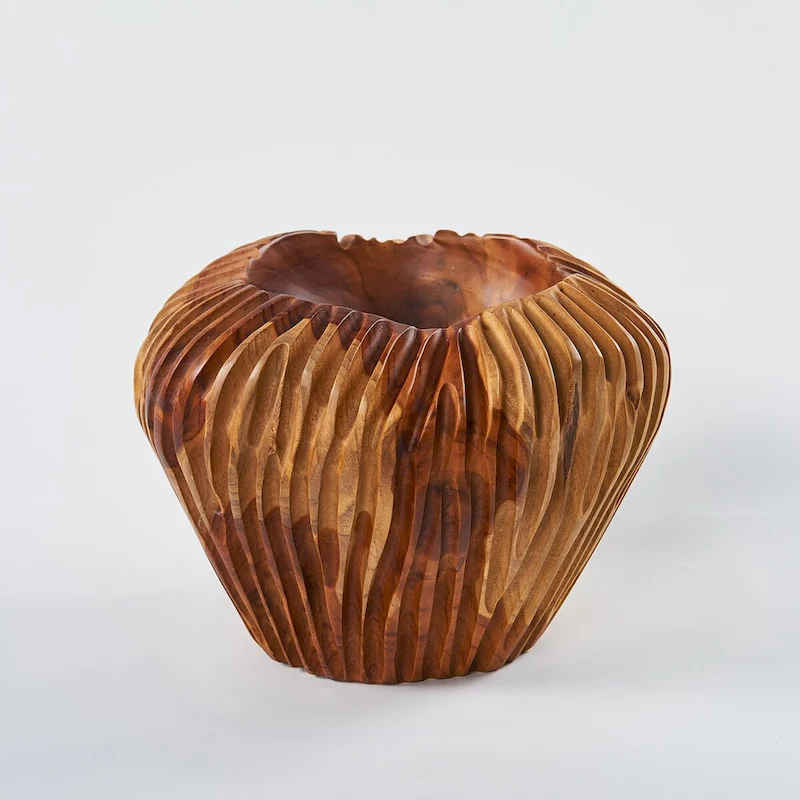 Home Soft Things Royal Ulir Vase Decorative Wooden Vase