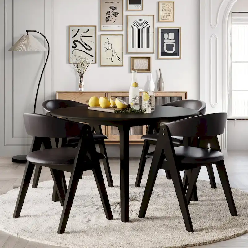 CraftPorch Transitional Drop Leaf 5-piece Dining Set