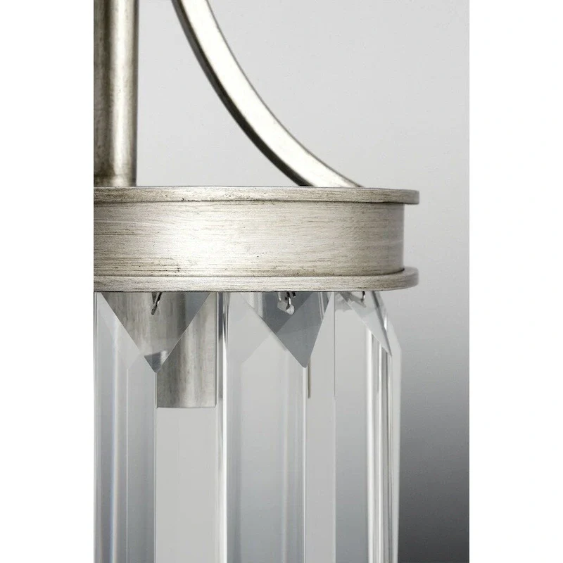 Glimmer Collection 6-Light Silver Ridge Pendant - N/A
