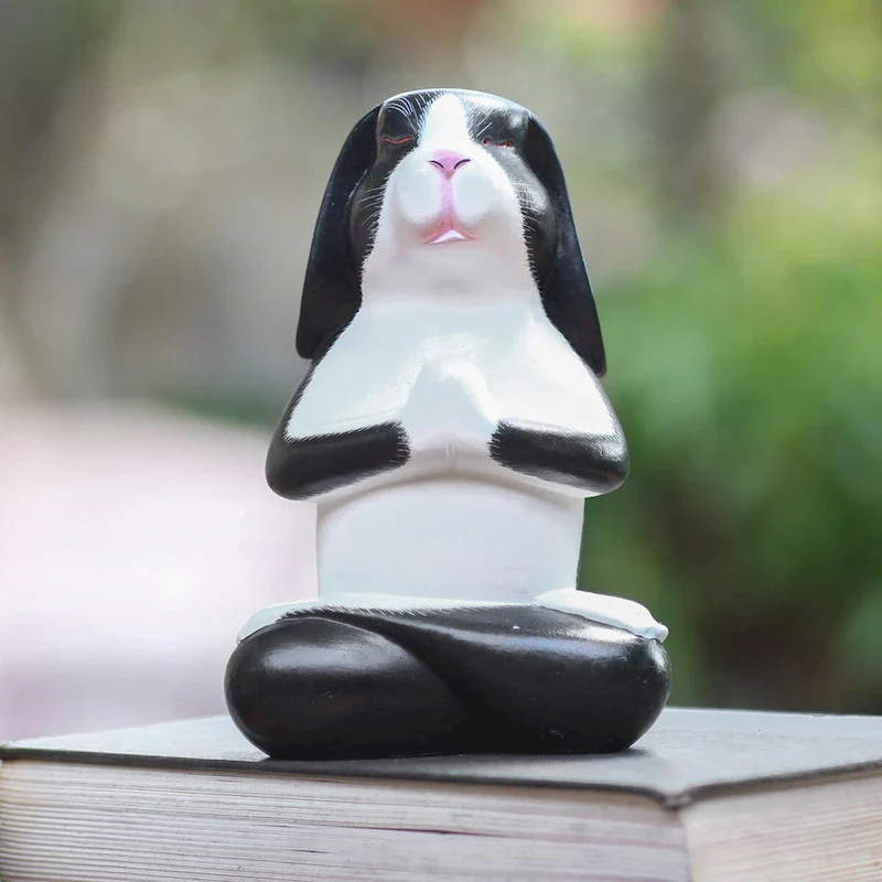 Novica Handmade Praying Wood Sculpture