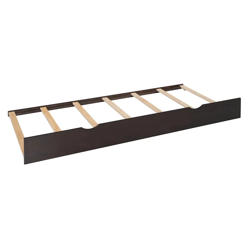 Modern Wooden Bed with Cabinet, Shelf, and Sockets