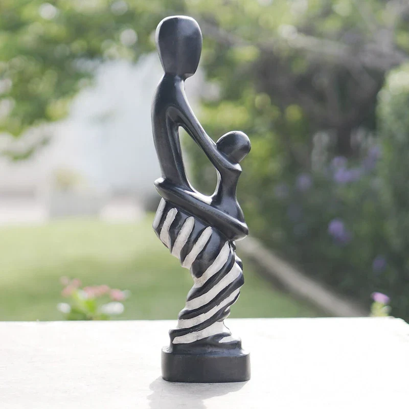 Novica Handmade Unconditional Motherly Love Wood Sculpture