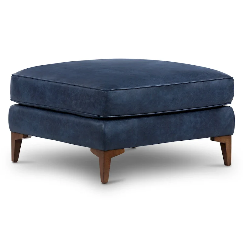 Poly & Bark Essex Ottoman - Full Grain Genuine Italian Leather