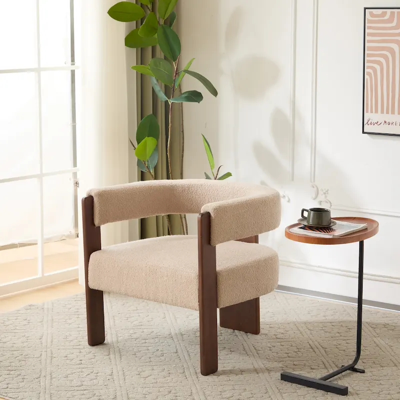 Christopher Knight Home - Emery Modern Upholstered Boucle Fabric Accent Armchair