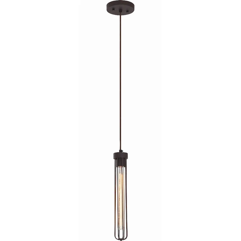Volume Lighting Prelude 1-Light Indoor Antique Bronze Mini Pendant - Antique Bronze