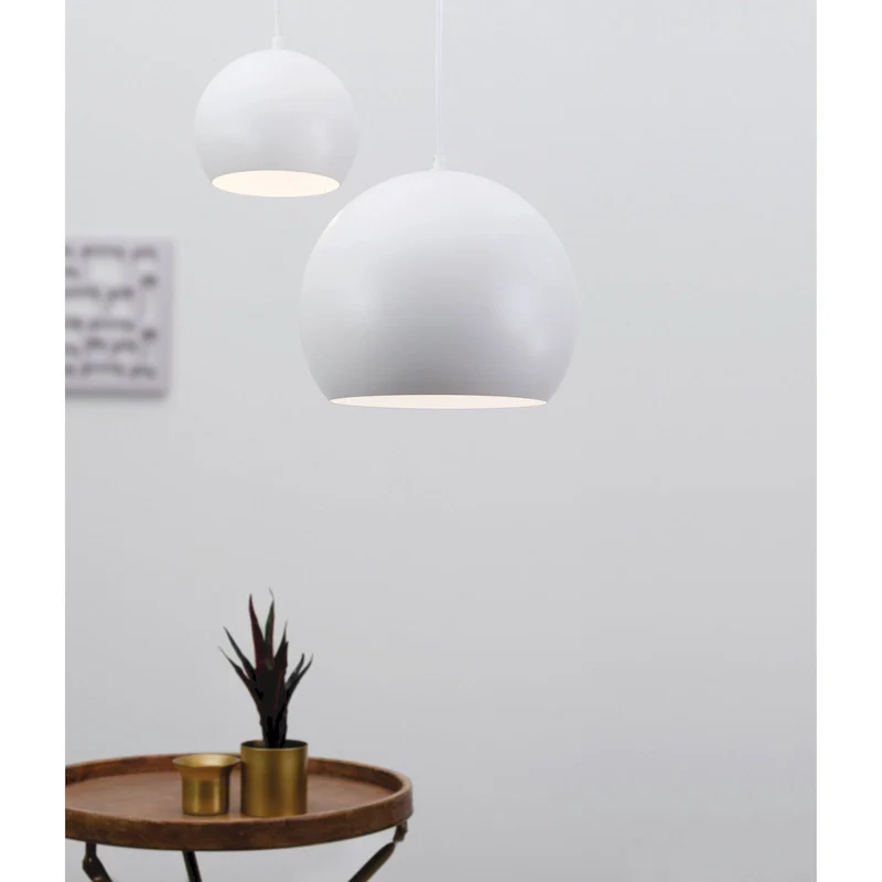 Carson Carrington Tiggeby 8-inch White Pendant