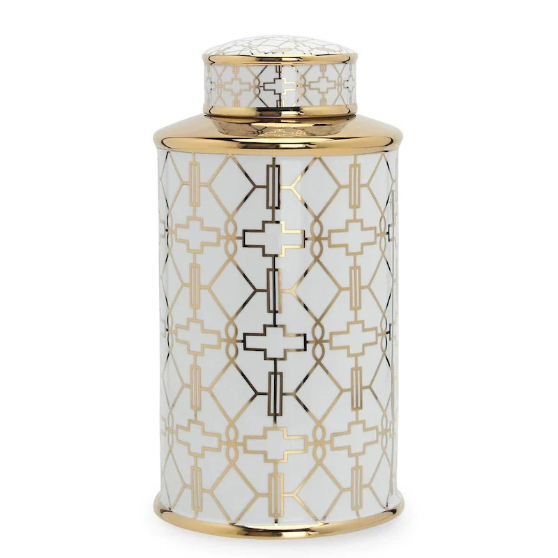 Beloved Geometric Jar with Lid