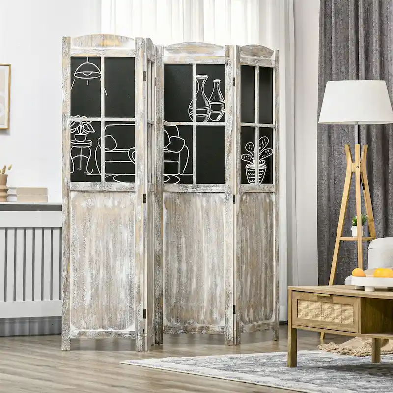 4 Panel Room Divider