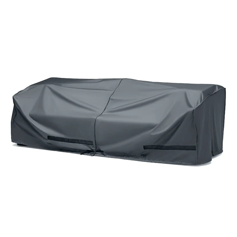 Portofino Comfort 4 Piece Polyester Outdoor Patio Sectional Deluxe Furniture Covers - Grey