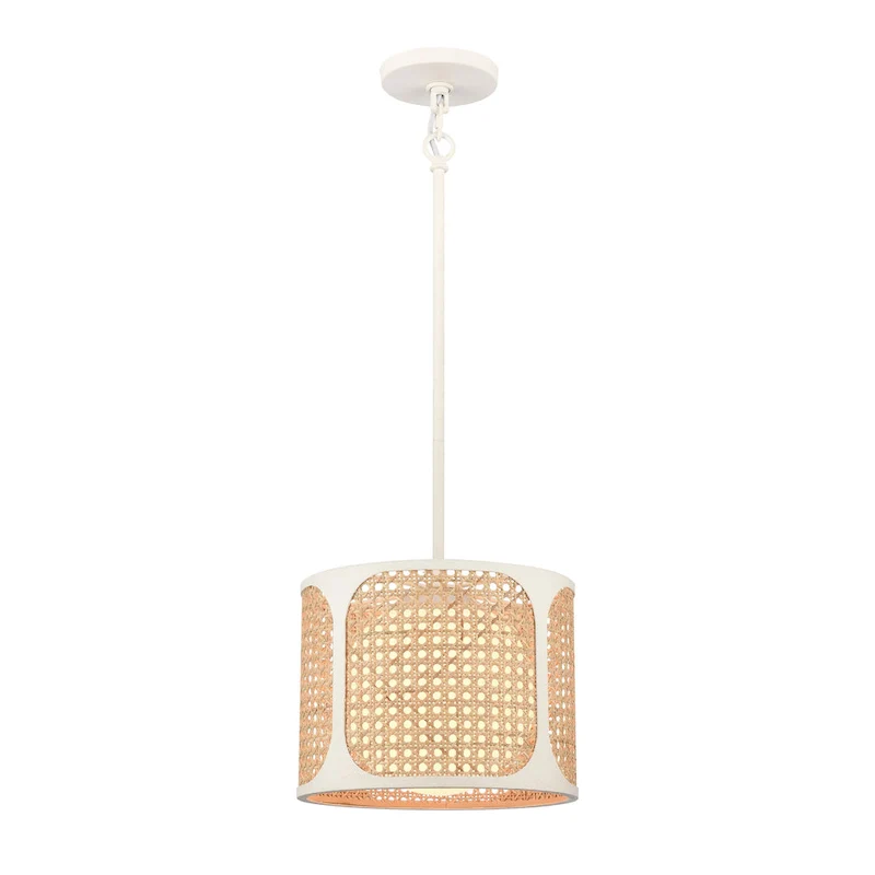 Elk Home Coastal Breeze White Coral With Opal Glass 1 Light Pendant
