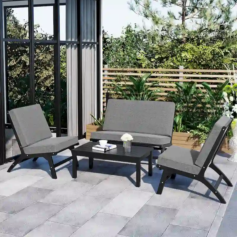 4-Piece V-shaped Seating Group