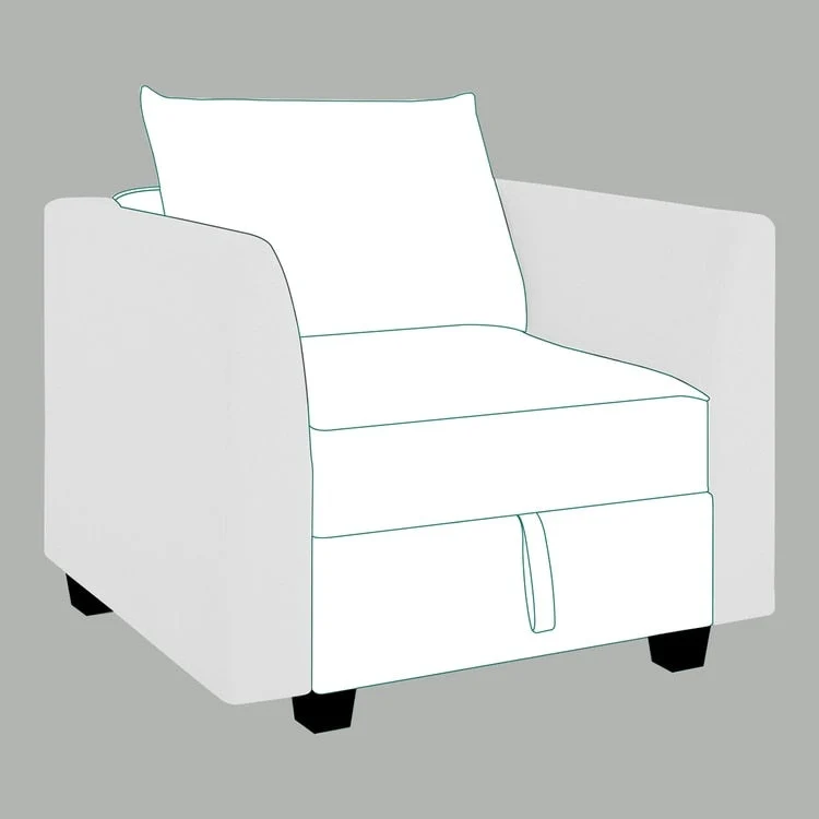 Modern DIY Convertible Modular Sectional Ultimate Sofa Collection - Optional Ottoman Middle and Armrest Modules